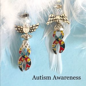 Autism Awareness Guardian Angel Charms